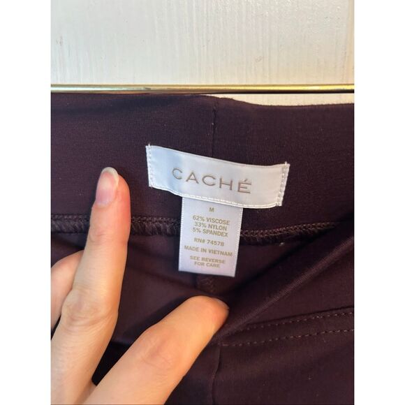 Cachè purple legging stretchy size M - Picture 2 of 5